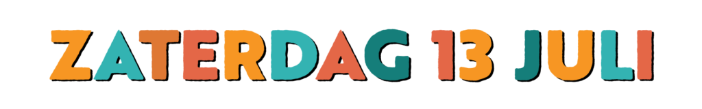 zaterdag 13 juli, dijkpop festival