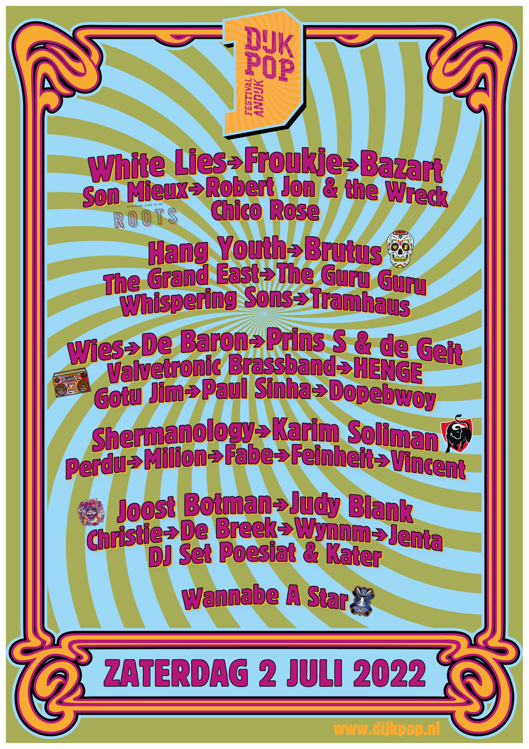 Dijkpop Festival, Andijk, Festival, Poster