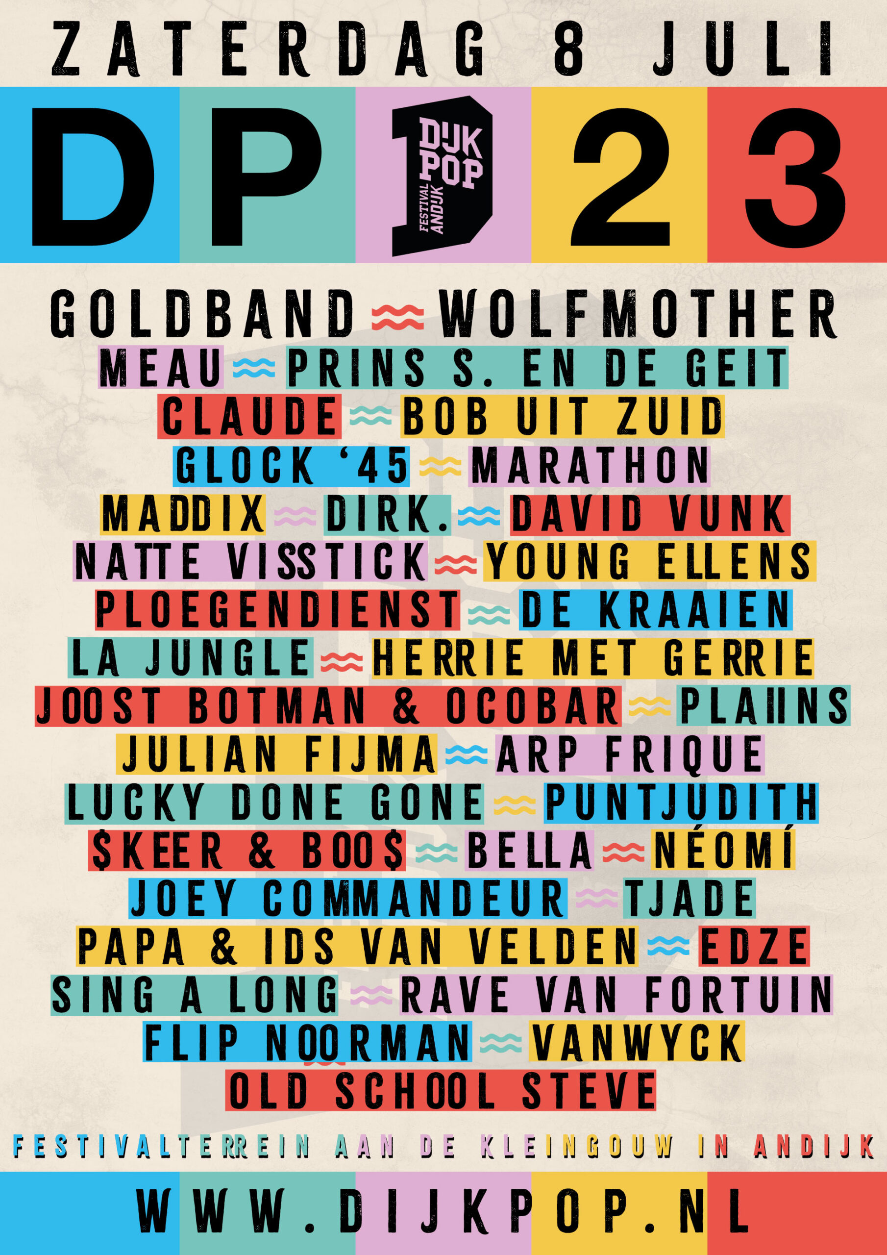 Dijkpop Festival, Andijk, Festival, Poster