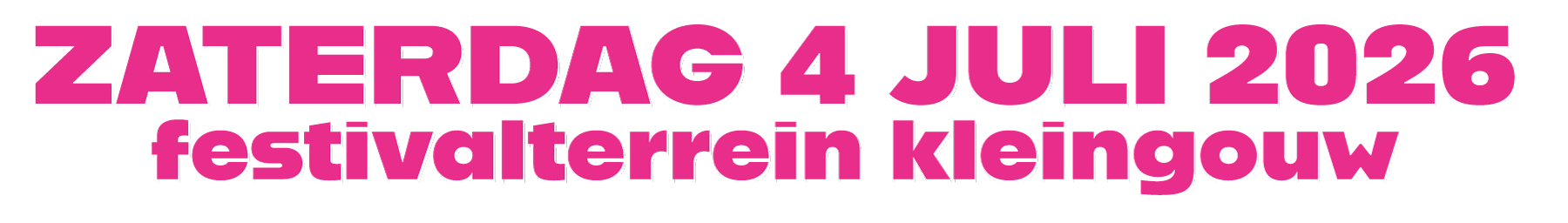 Dijkpop Festival, Andijk, Datum 2026